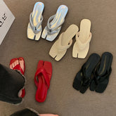 LBSFY  -  2024 Summer Women Slipper Fashion Elegant Narrow Band Flat Slides Ladies Elegant Party Dress Sandalias Shoes Designer Sandals